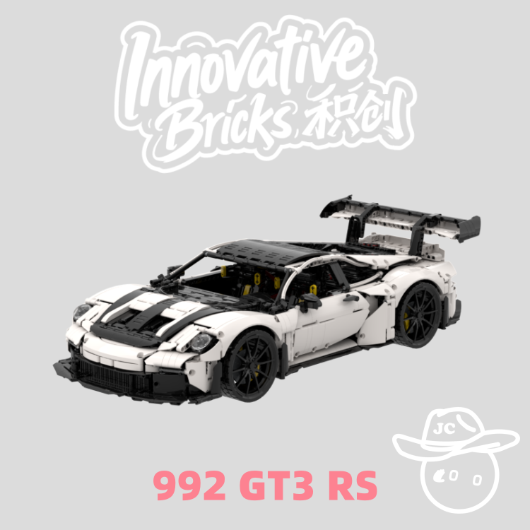 InnovativeBricks JC-09 Porsche 992 GT3 RS Design Model 1:8 Sports